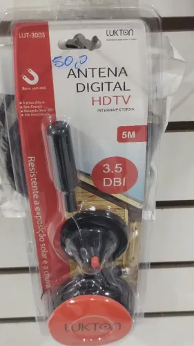 Antena Digital Hdtv 5 Metros 3.5 Dbi 
