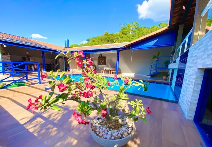 Sítio para aluguel, piscina e vista 