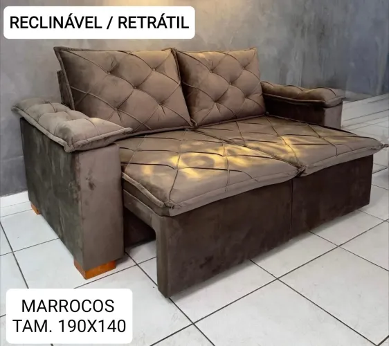 SOFÁ RETRÁTIL E RECLINÁVEL