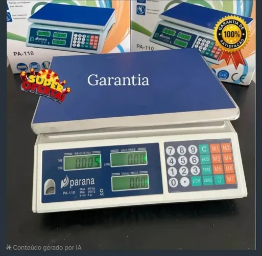 Balança para comércios pesa de 2g ate 40kg novas 6 meses de garantia