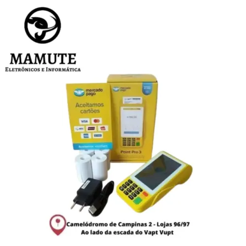 Maquina de Cartão Point Pro 3 - Wifi - 4G - Imprime Comprovante