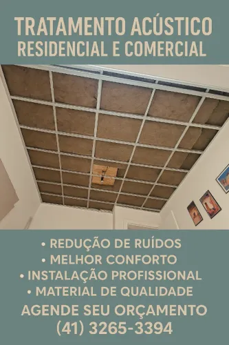 Tratamento acústico - Residencial e comercial (41) 3265-3394