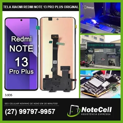 Tela/Display P/ Redmi Note 13 Pro Plus 5G Amoled Original - Instalação em 30 min!! 