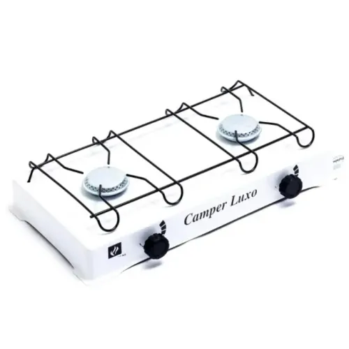 FOGÃO CAMPER LUXO 2 BOCAS SEM MANGUEIRA SUZAN BRANCO