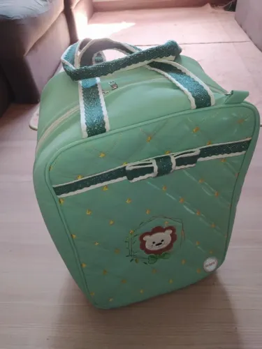 Bolsa de maternidade bebê leão Baby verde