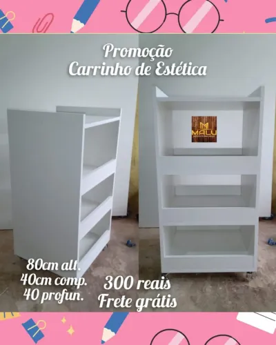 Carrinho de Estética em Promoção