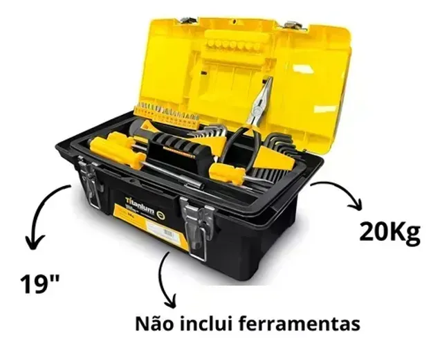 Caixa Organizadora De Ferramentas 19 20kg-Titanium