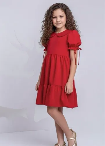 Vestido vermelho infantil 
