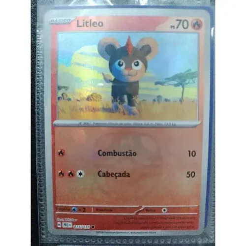 Carta Pokémon Litleo (015/131) Master Ball - Original Copag em português