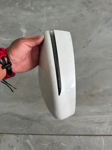 Capa Retrovisor Nissan Kicks P/pisca Branco Pérola Esquerdo com pisca
