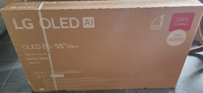 Smart TV LG OLED AI B5 4K de 55 polegadas 2025 - Lacrada + NF+ Garantia