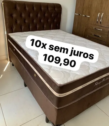 Cama box colchão e base