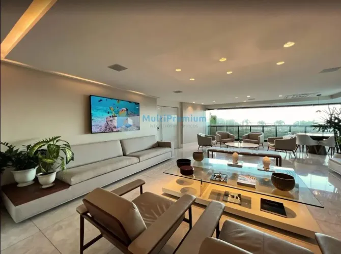 Salvador| Barra| Apto 330 m²| Varanda Vista Mar e Gourmet| 4 Suítes| Gabinete| 5 Vagas
