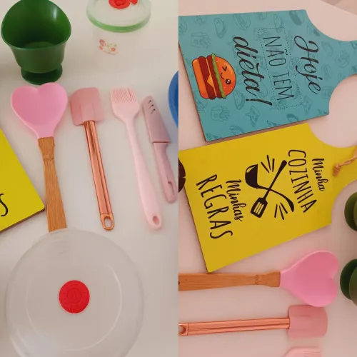 Lote Utensílios, potes e quadros para Cozinha usados