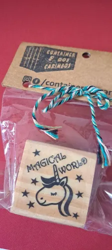Carimbo tema unicórnio