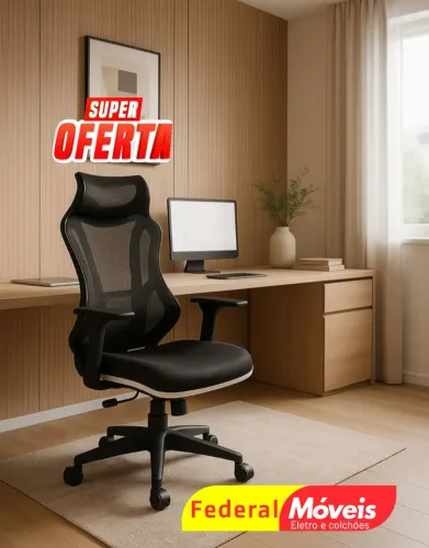 Cadeira Giratória Vizon Gamer - Resistência, conforto e visual arrojado!