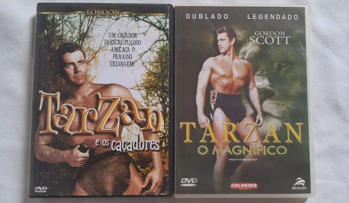 DVDs Tarzan - O Magnífico e Tarzan e os Caçadores - Cada