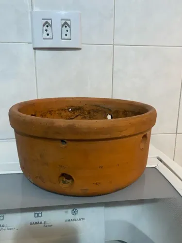 Vaso para orquídeas - barro cerâmica