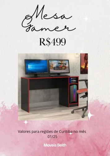 Promoção Mesa Gamer - 13/01/25