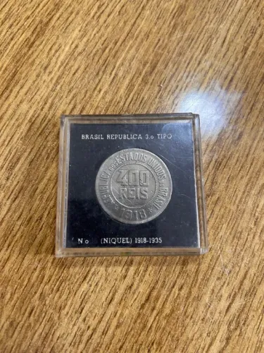Moeda Brasileira 400 Réis - 1918