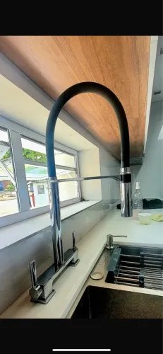 Torneira Gourmet Flexível DOCOL Cromada para Cozinha