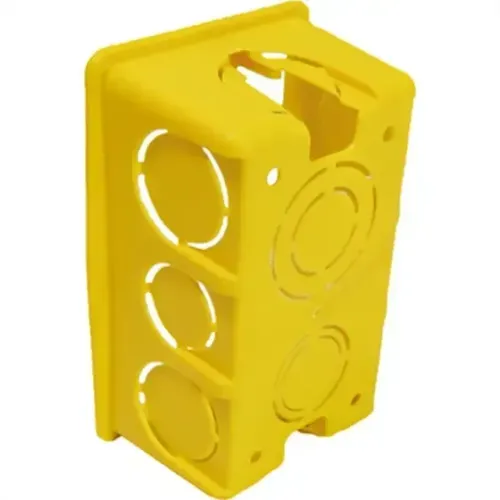 Kit 10 Unidades Caixinha Luz Amarela Pvc 4X2 Mondiale 