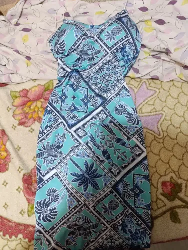 Vestido estampado novo