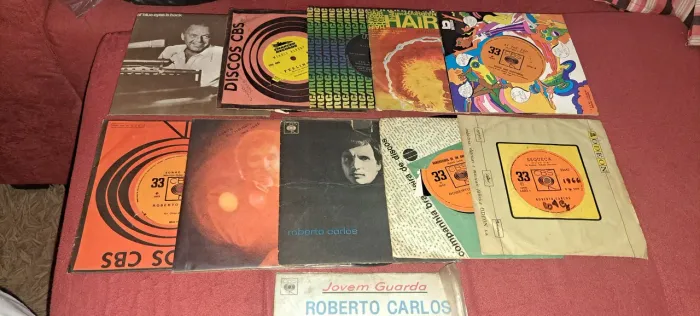 Coleção de discos de vinil do Roberto Carlos