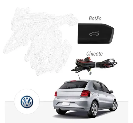 Kit Trava Elétrica Abertura de Mala Modelo Original para o VW Gol e Voyage G7 G8