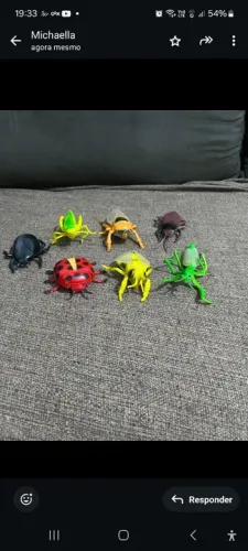 Coleção de insetos tamanho 13 cm