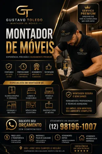 Montador de Móveis Profissional | Gustavo Toledo
