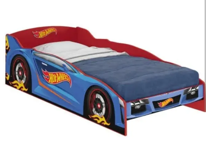 Cama Infantil Hot Wheels Semi Nova - Com Estrado
