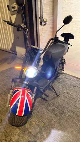 Scooter Moto Elétrica Estilo Britânico - 1000w - Nota Fiscal 