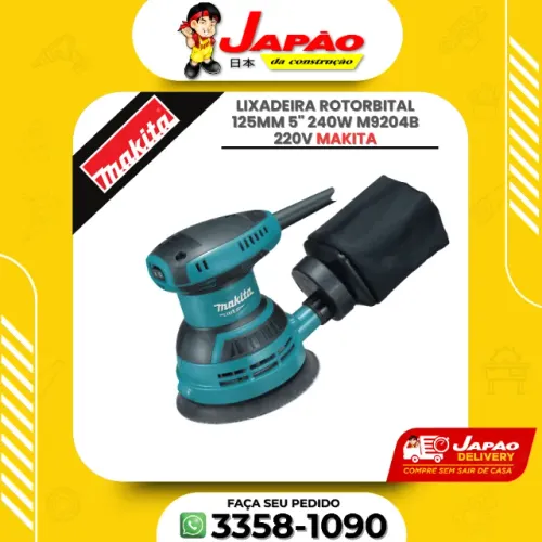 Lixadeira Rotorbital 125mm 5" 240w M9204b 220v Oferta Por Tempo Limitado