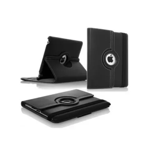 Capa para iPad 2/3/4 Rotação e Suporte (iPad 2º 3º 4º geração) Preta