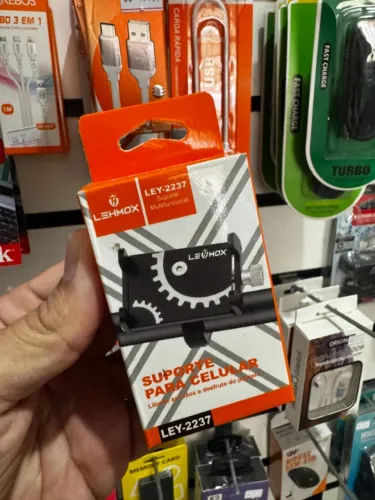 Suporte de Celular ajustável de Alumínio para moto e bike