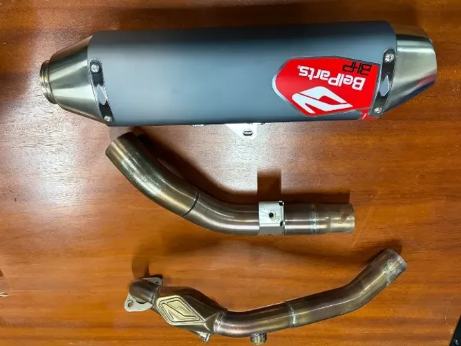 Escapamento Belparts honda Sahara e Tornado 300