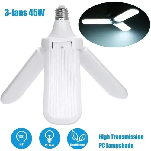 Lampada Petalas LED 45W Dobrável Ajustável Bivolt Forte Luz Branco-Frio - SQ7007