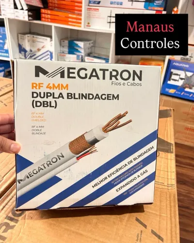 Cabo Coaxial 4mm Bipolar Dupla Blindagem CFTV ( Promoção )