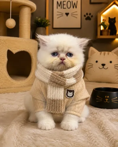 Gato persa Himalaio c/Pedigree ( Olhos Azuis )