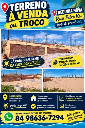 Terreno na Redinha nova