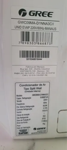 Vendo ar condicionado gree 9.000btu/h