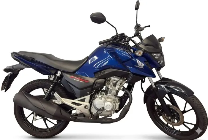 Honda Fan 160 /2025 azul único dono,com chave reserva e manual.