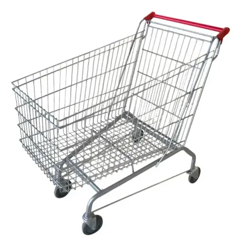 Carrinho Compras 200L Aço Carbono p/ lojas Supermercado
