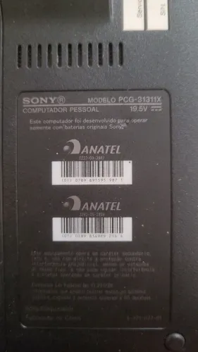 Notebook Sony vaio