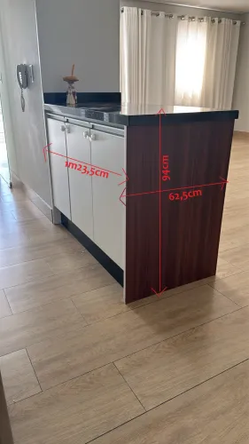 Conjunto de Cozinha Completa com Fogão e Coifa de Inox embutidos