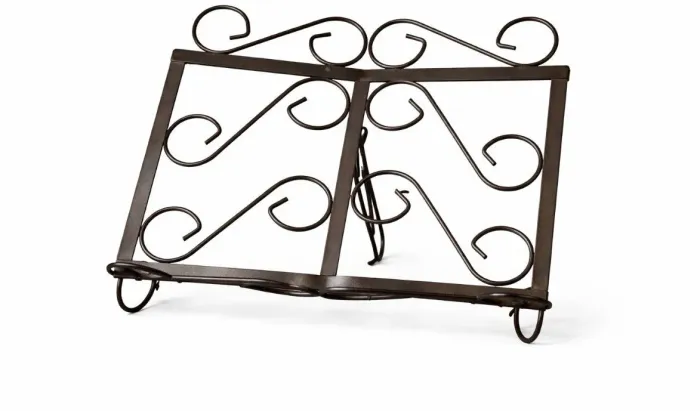 Suporte para livro antigo de Ferro Estilo Arabesco 