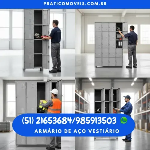 Roupeiro de aço vestiário