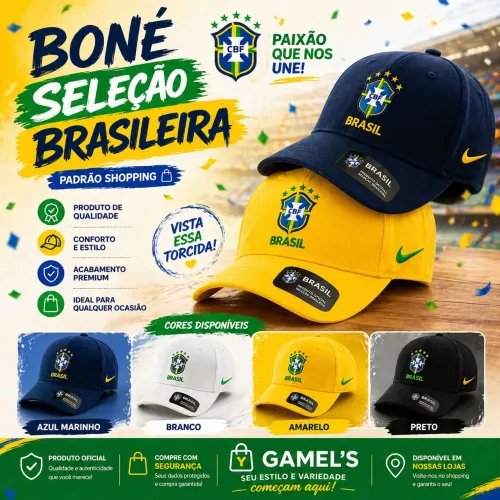 BONÉ SELEÇÃO BRASILEIRA