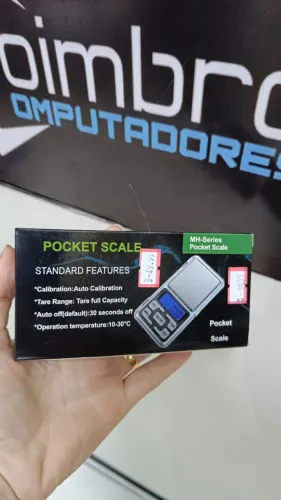 Balança de Bolso -Jóias - Mini Balança Precisão 0,1 até 500 gramas BmA07 - Loja Coimbra
